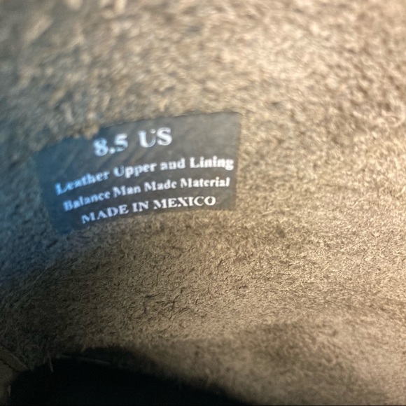 HINGE Siesta Leather Distressed Moto Boots Buckles - Picture 10 of 13